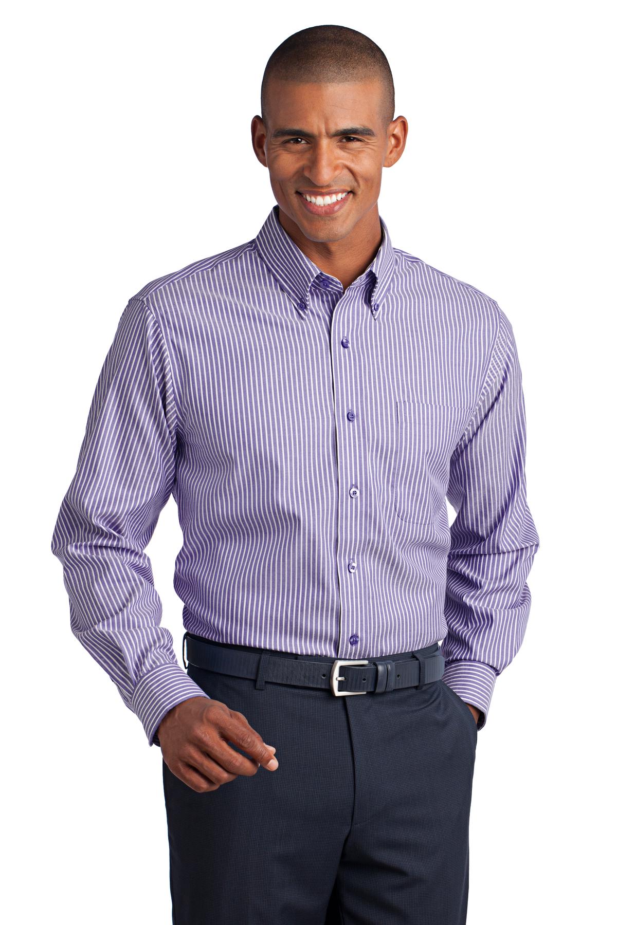 Red House - Stripe Non-Iron Pinpoint Oxford