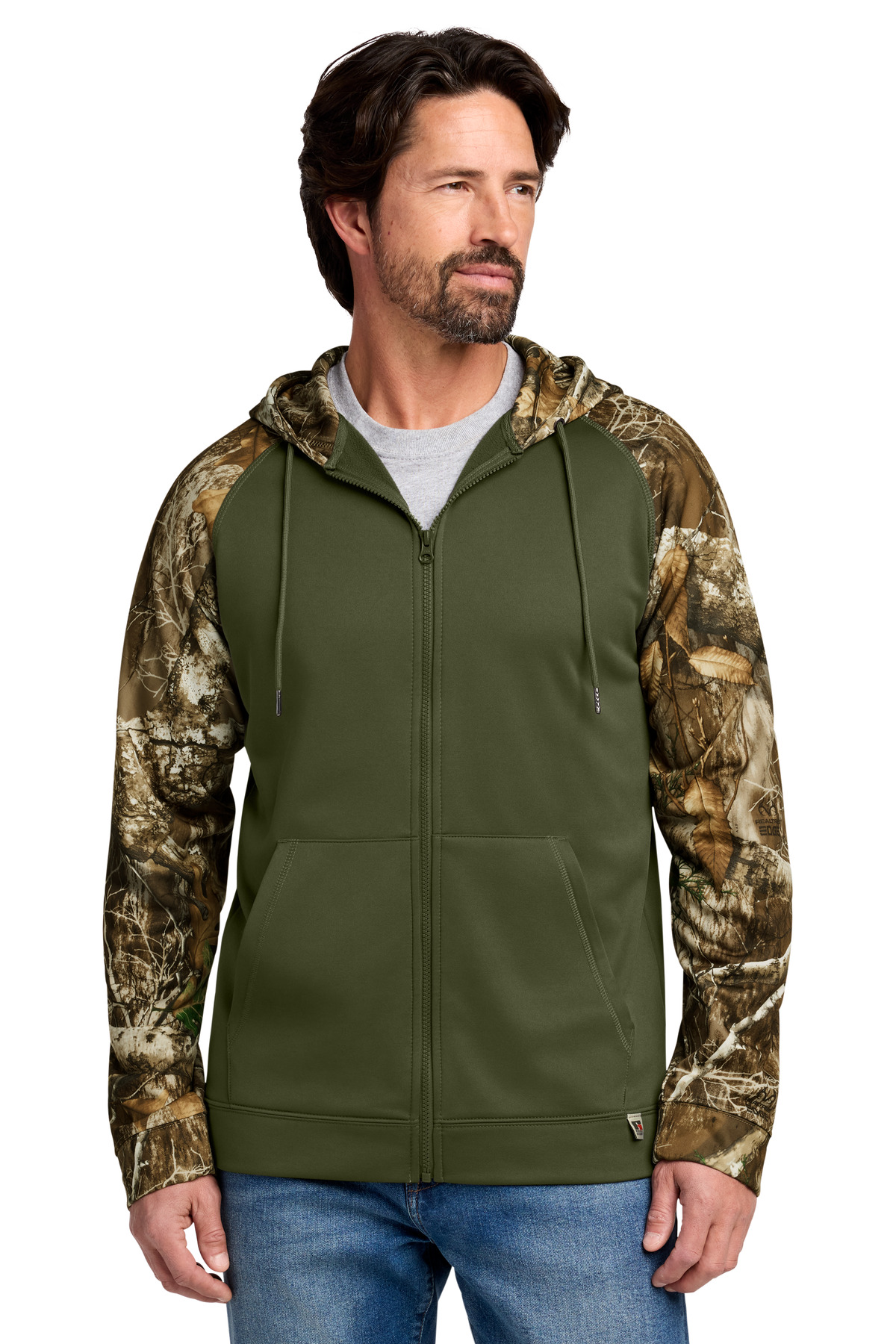 Russell Outdoors Realtree Performance Colorblock Full-Zip Hoodie