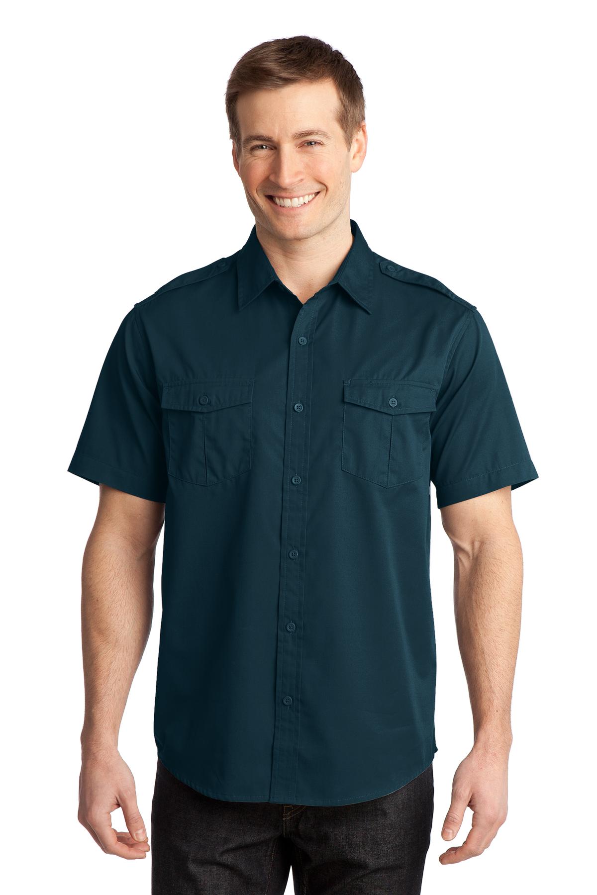 Port Authority Stain-Release Short Sleeve Twill Shirt