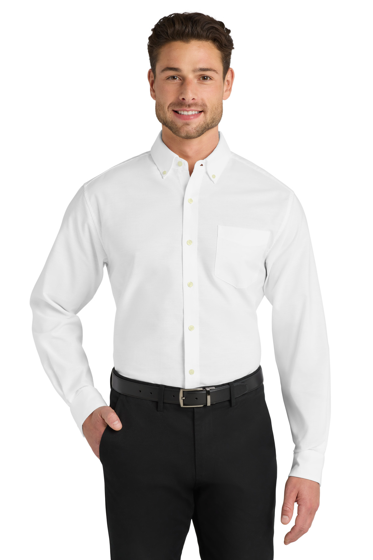 Port Authority Untucked Fit SuperPro Oxford
