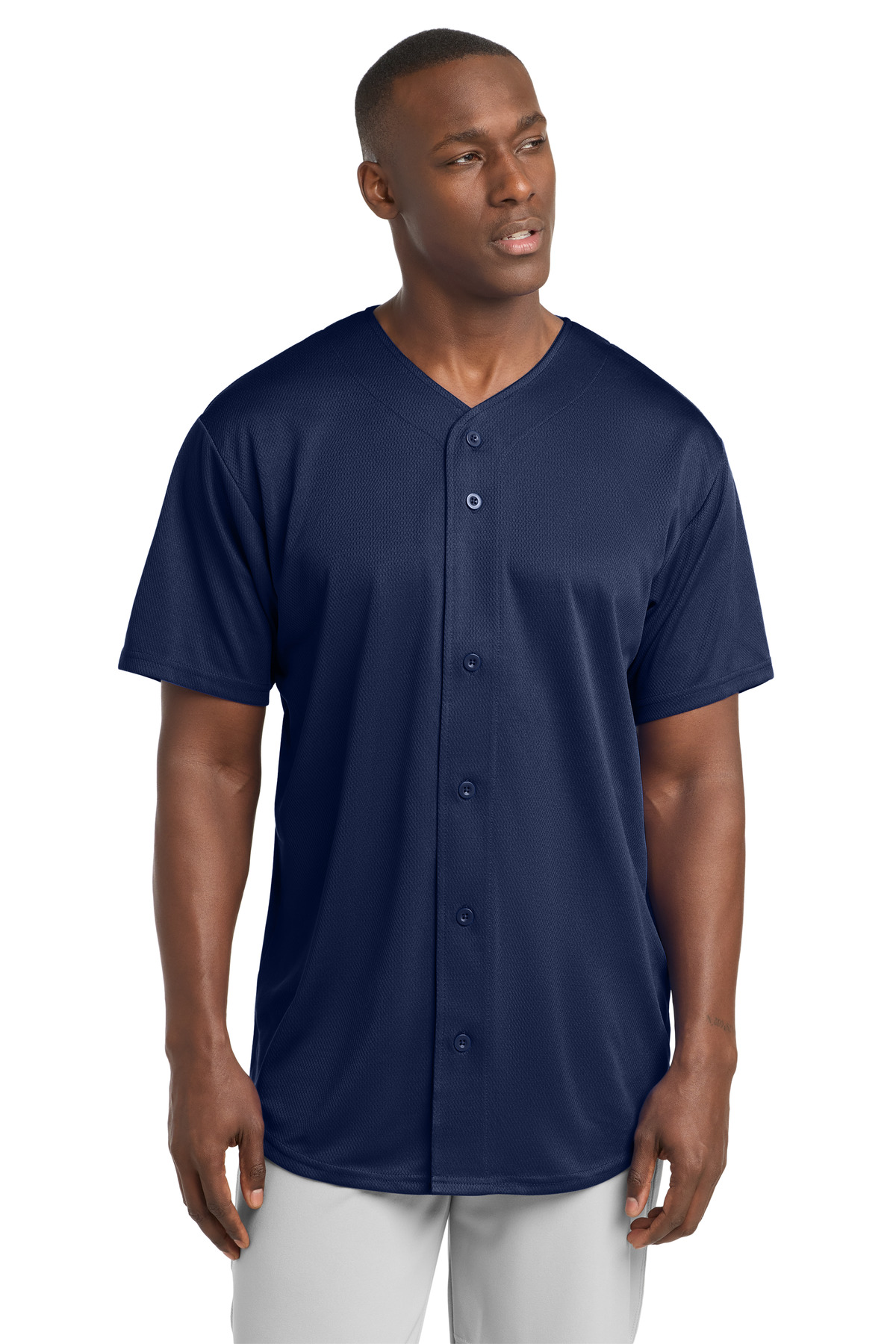 Sport-Tek PosiCharge Tough Mesh Full-Button Jersey