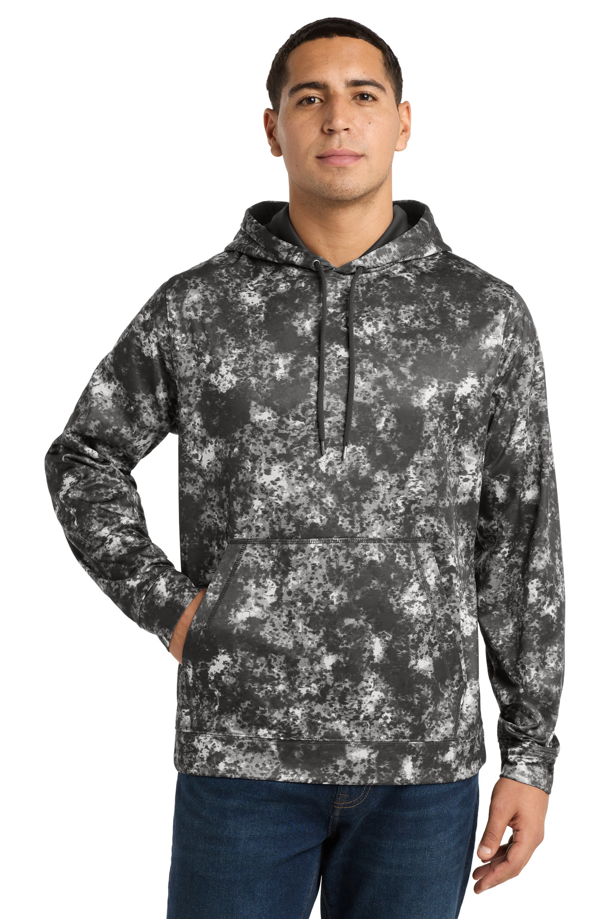 Sport-Tek Sport-Wick Mineral Freeze Fleece Hooded Pullover