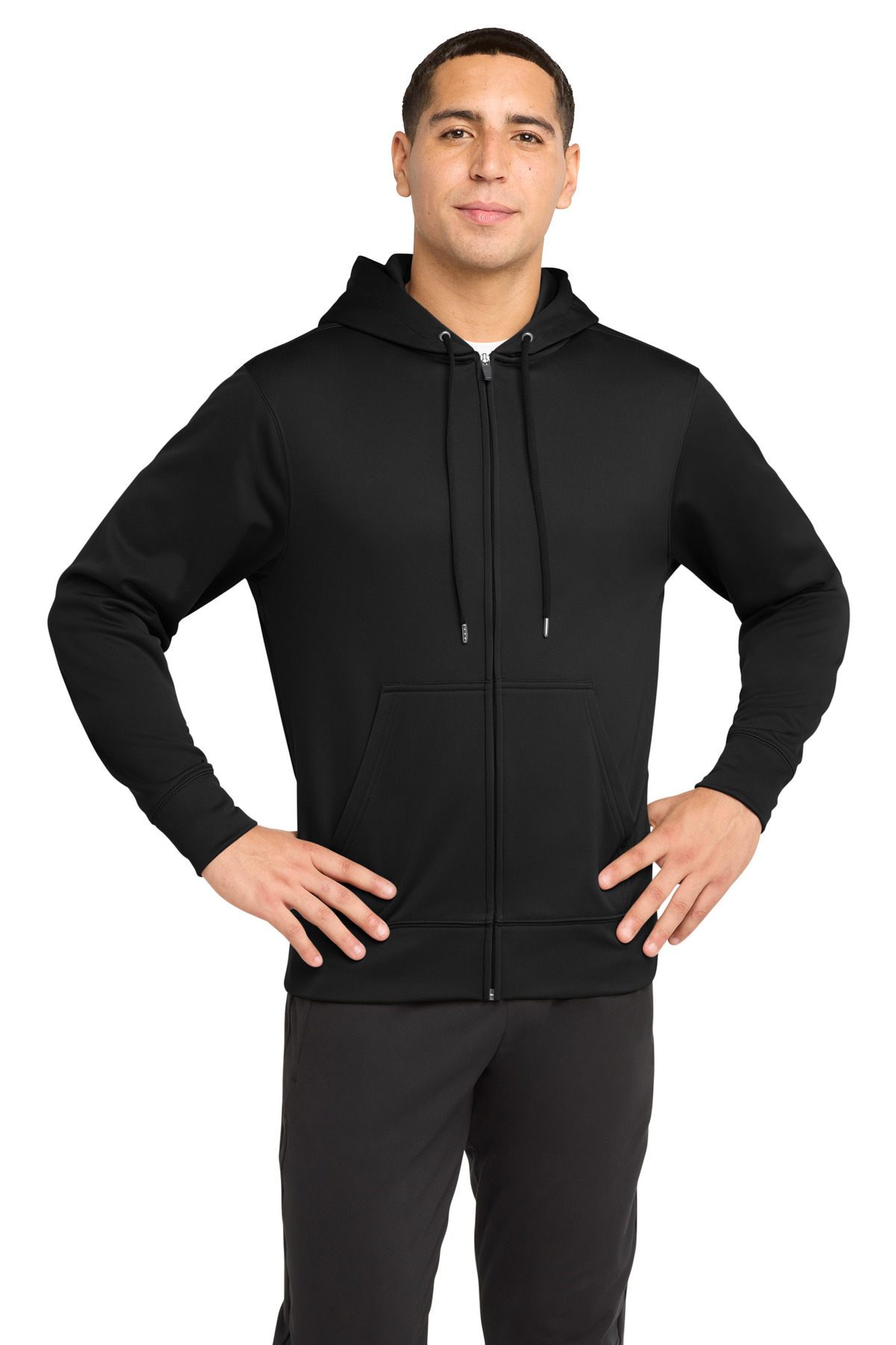 Sport-Tek Sport-Wick Fleece Full-Zip Hooded Jacket