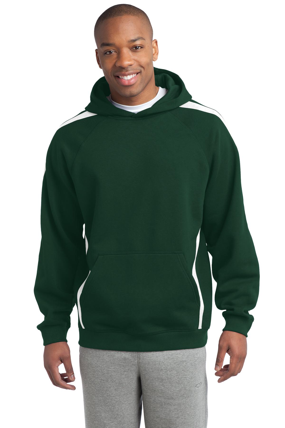 Sport-Tek Sleeve Stripe Pullover Hooded Sweatshirt