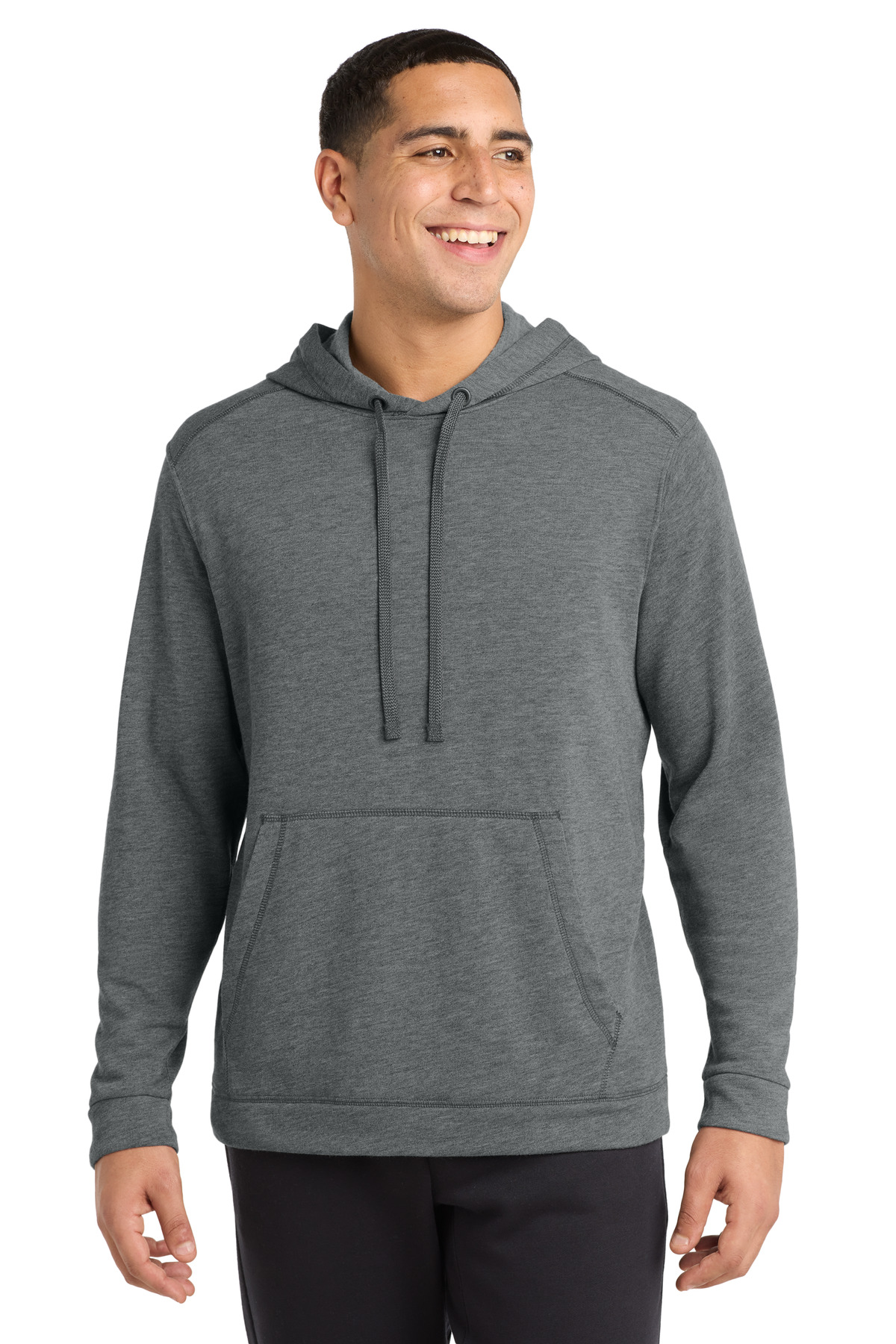 Sport-Tek PosiCharge Tri-Blend Wicking Fleece Hooded Pullover