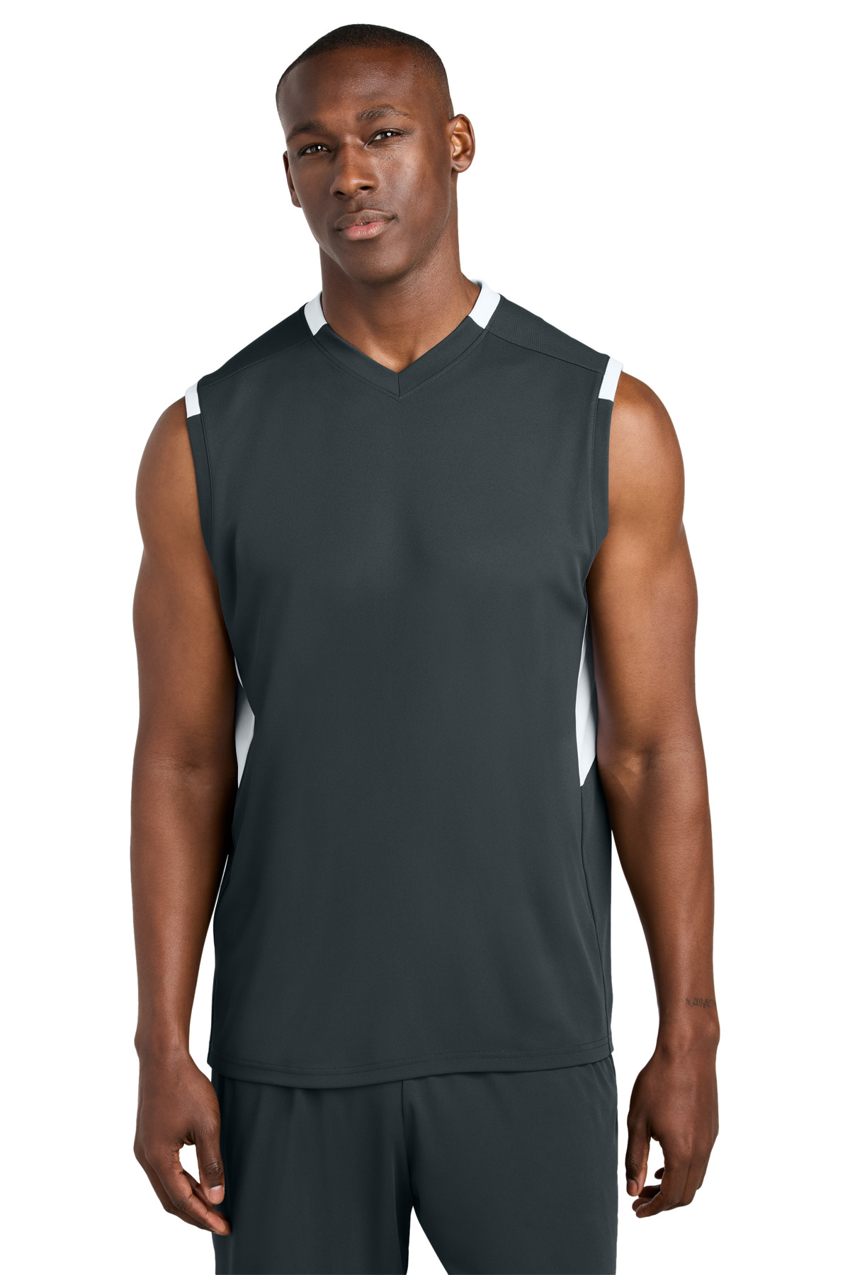 Sport-Tek Club Sleeveless V-Neck