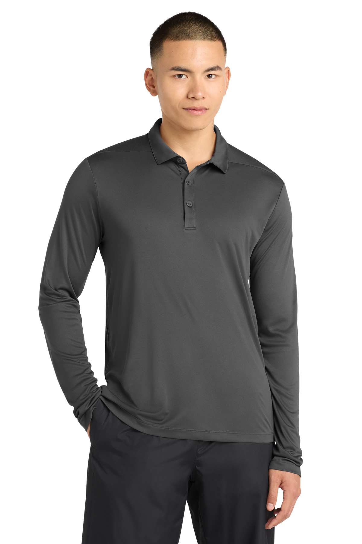 Sport-Tek Posi-UV Pro Long Sleeve Polo