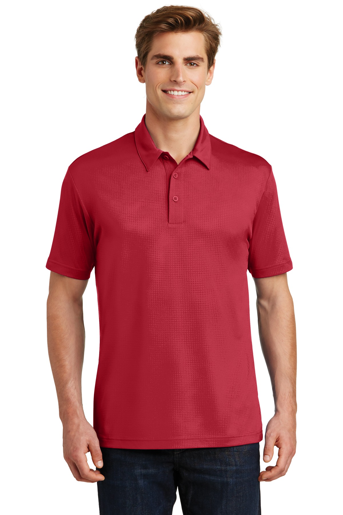 Sport-Tek Embossed PosiCharge Tough Polo