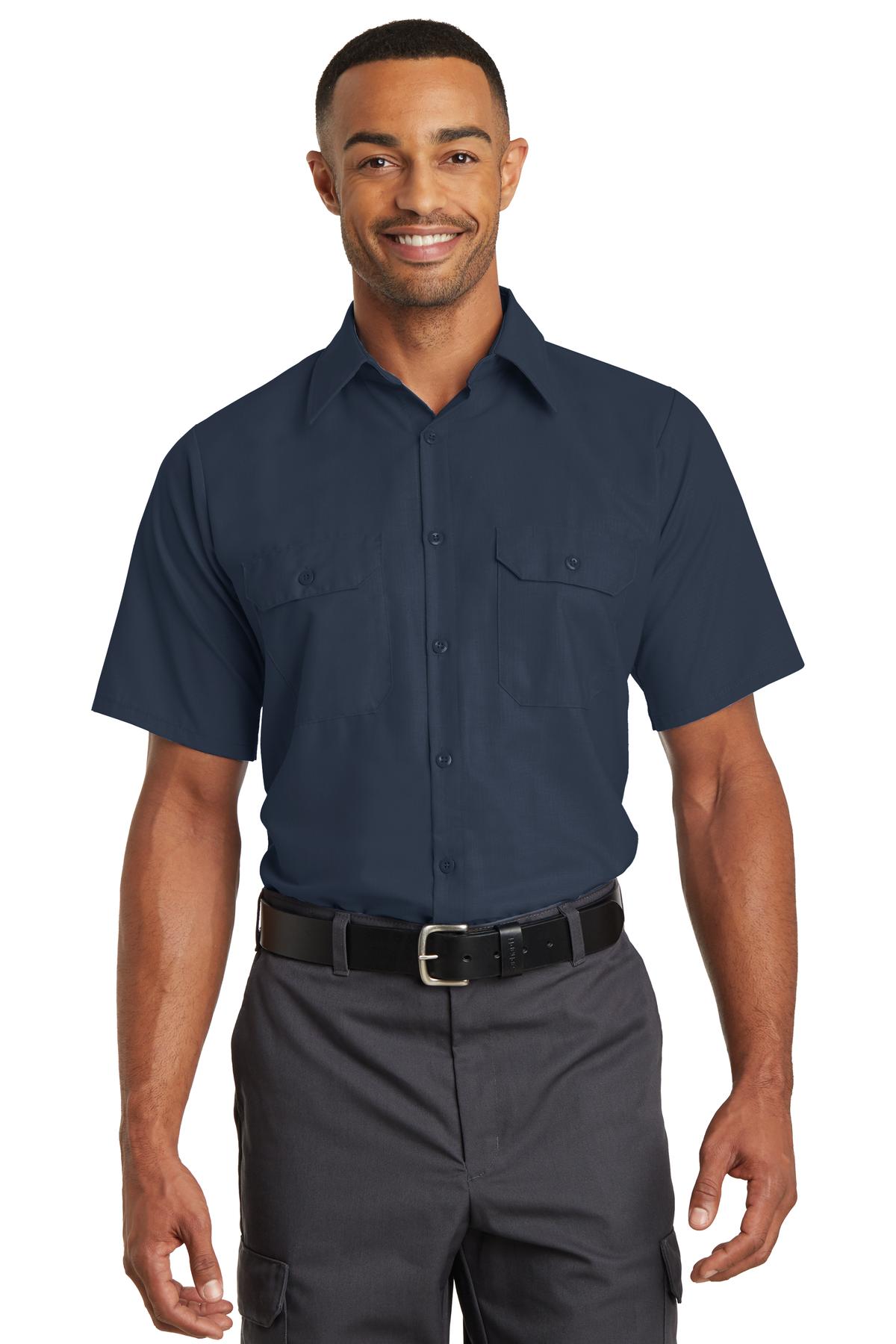 Red Kap Short Sleeve Solid Ripstop Shirt