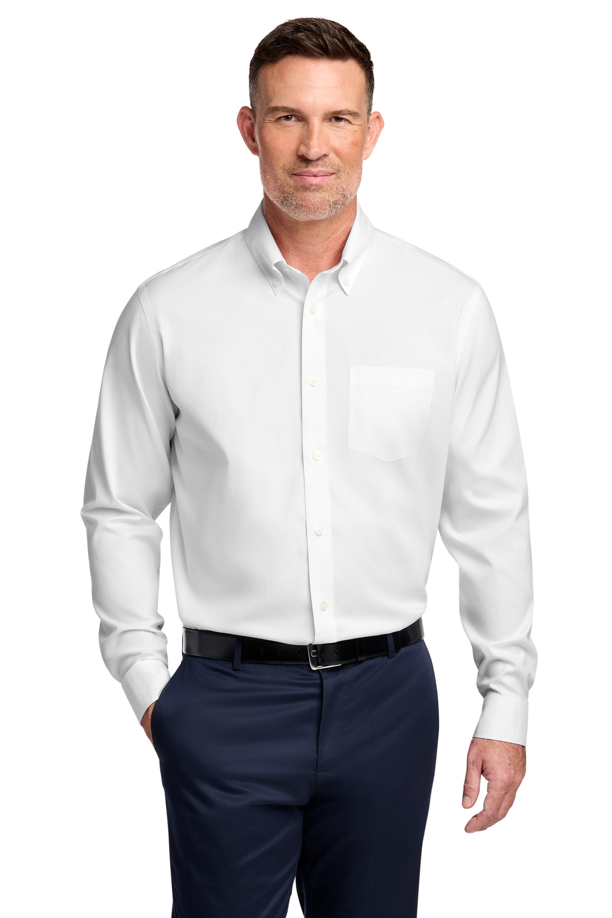 Brooks Brothers Tall Wrinkle-Free Stretch Pinpoint Shirt