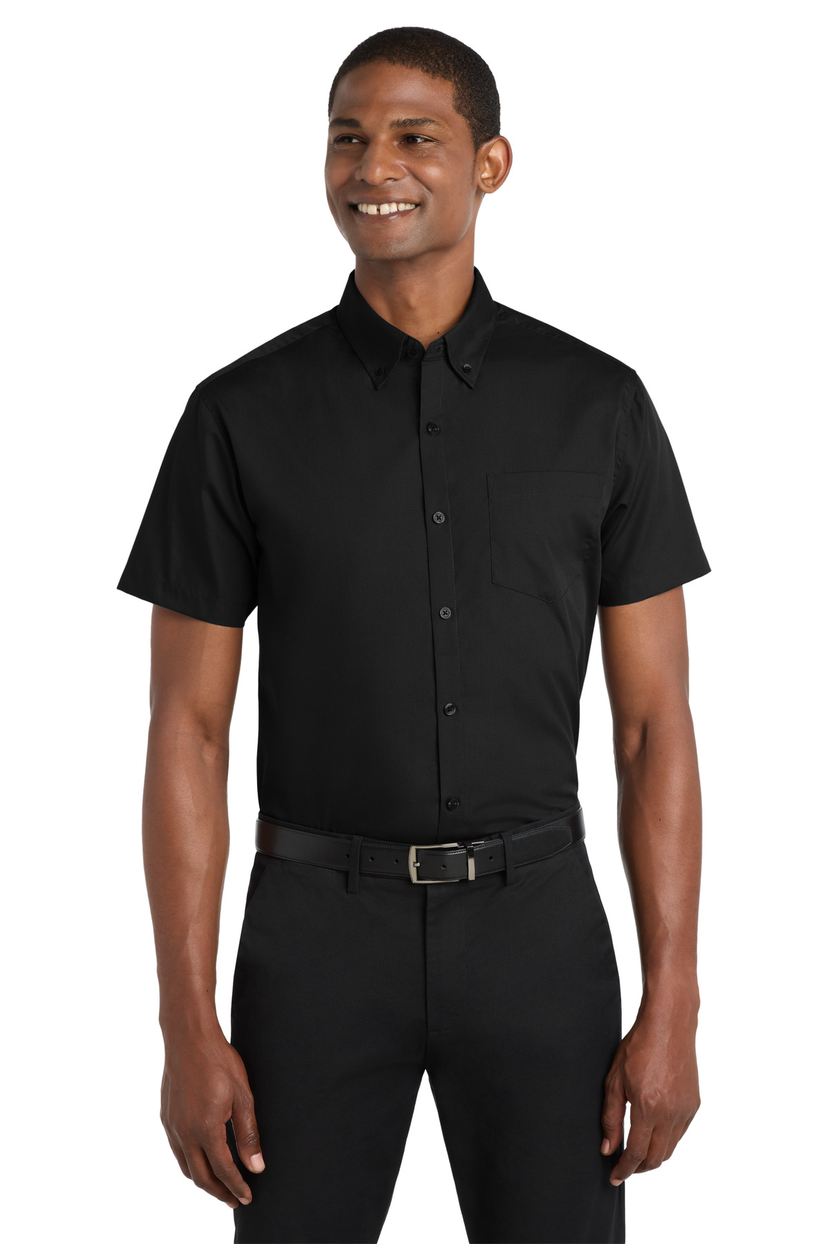 Port Authority Short Sleeve Carefree Poplin Shirt
