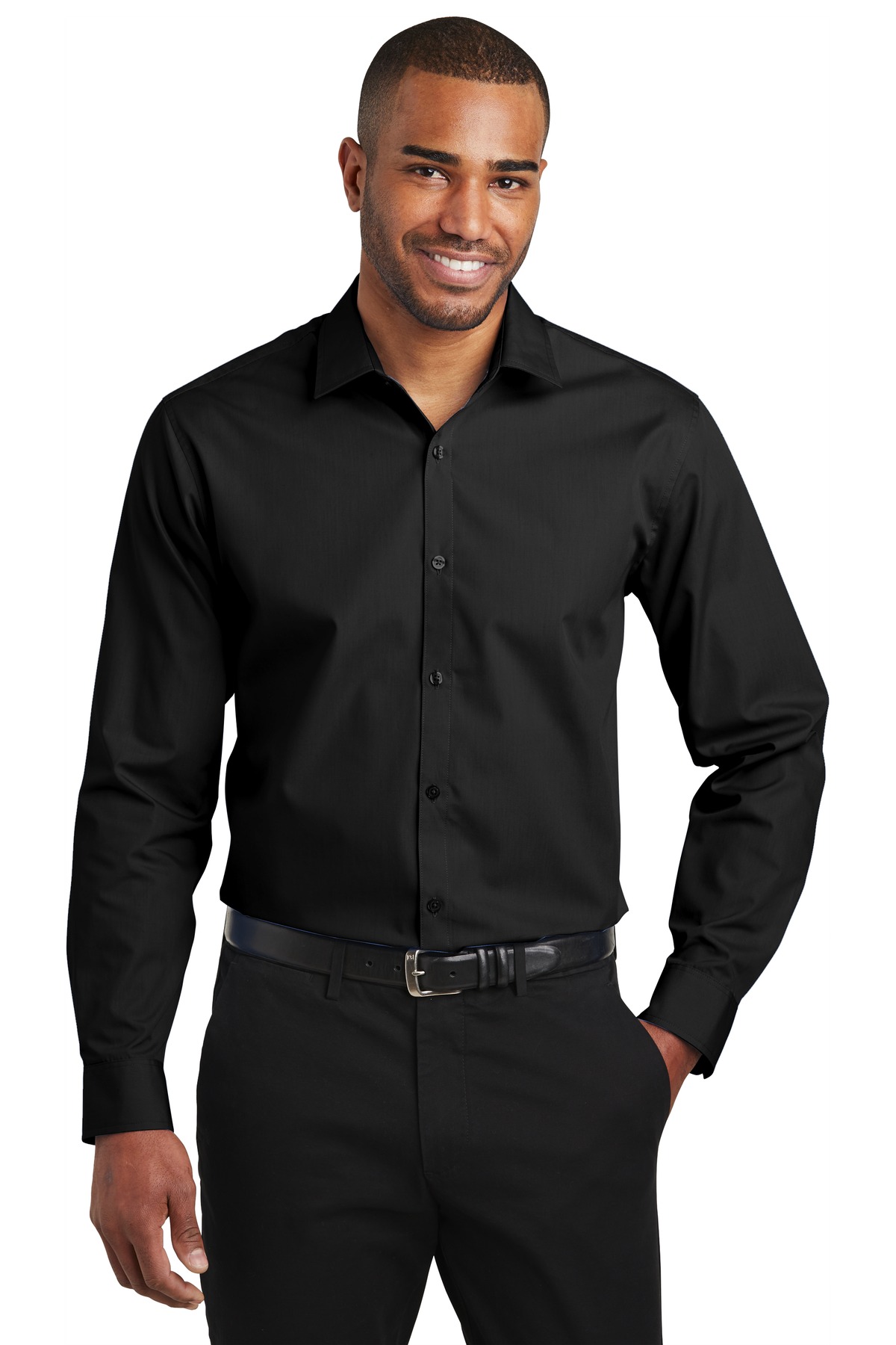 Port Authority Slim Fit Carefree Poplin Shirt