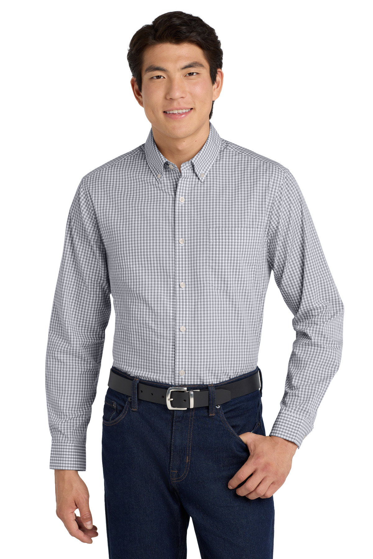 Port Authority Broadcloth Gingham Easy Care Shirt