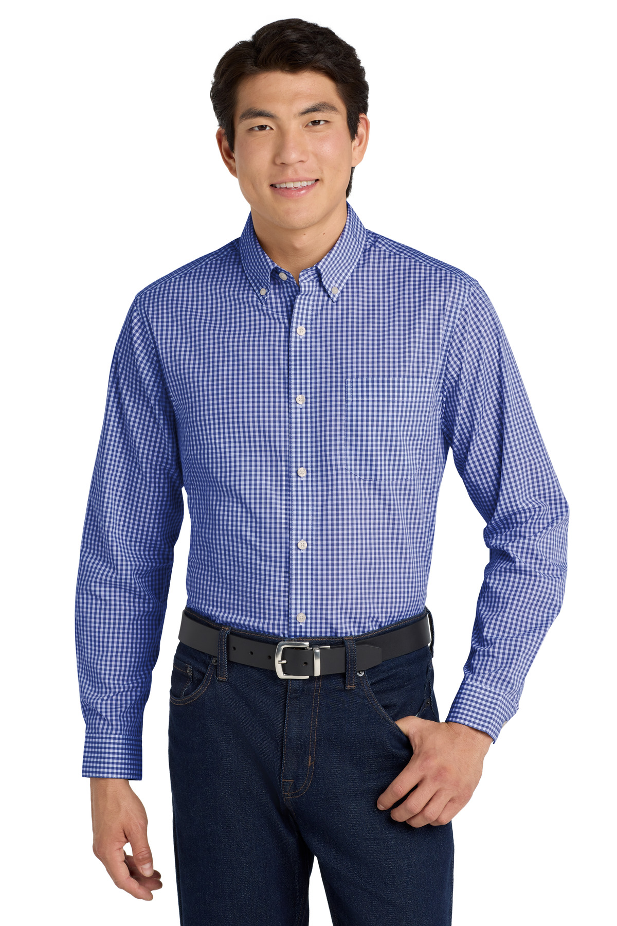 Port Authority Broadcloth Gingham Easy Care Shirt