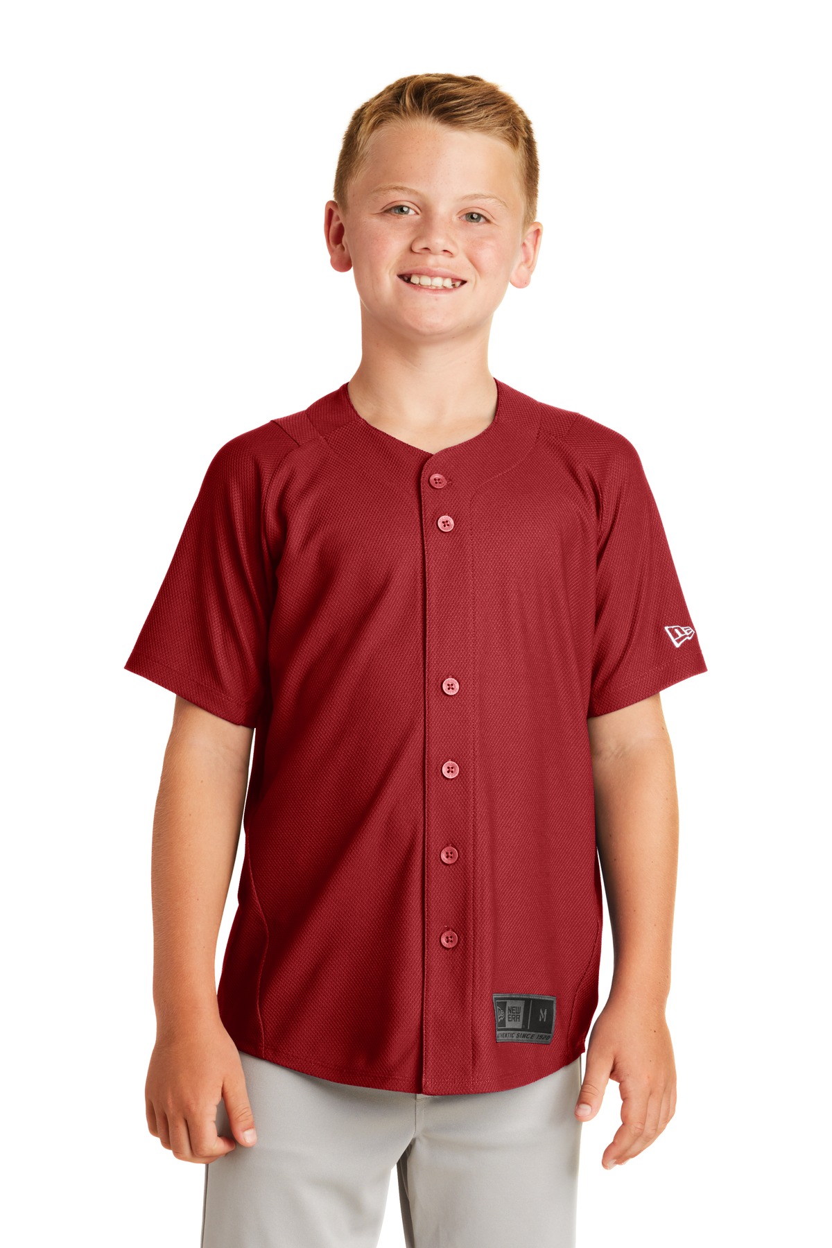 New Era Youth Diamond Era Full-Button Jersey