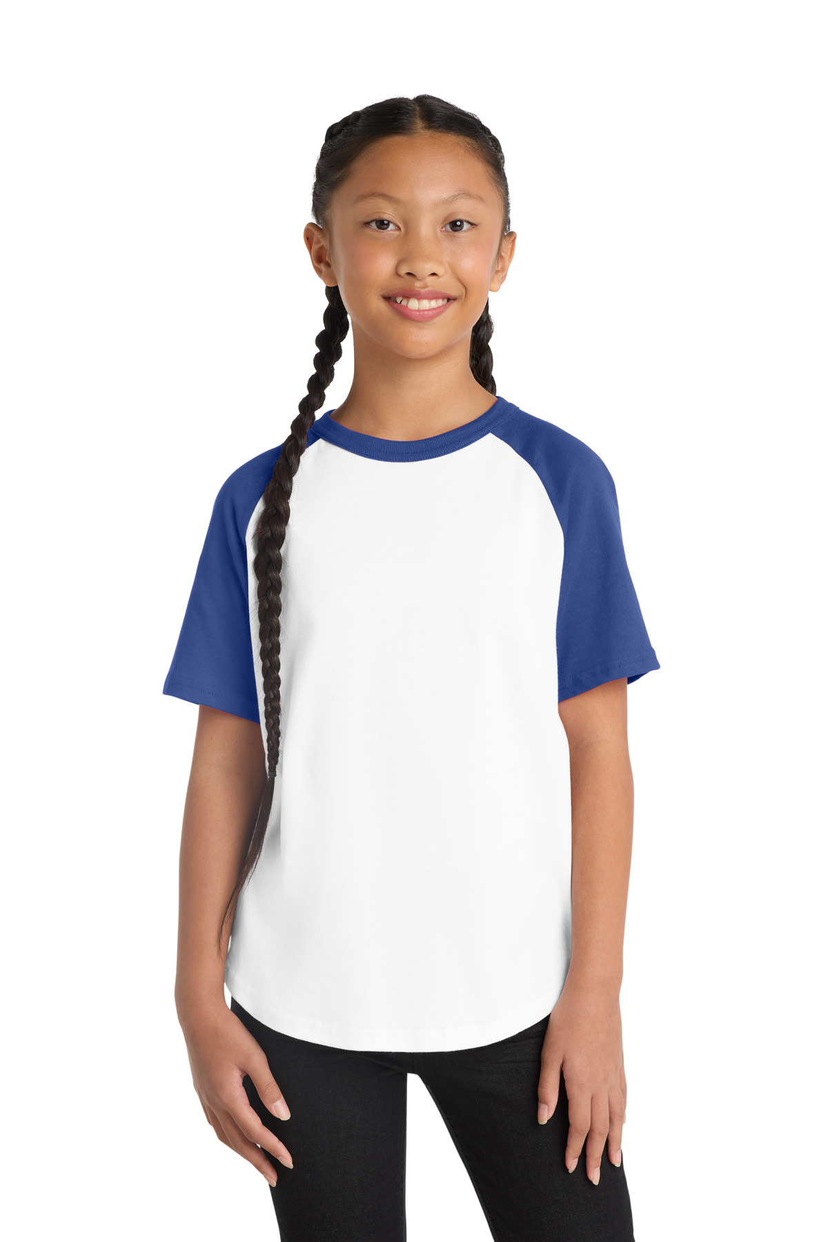Sport-Tek Youth Short Sleeve Colorblock Raglan Jersey