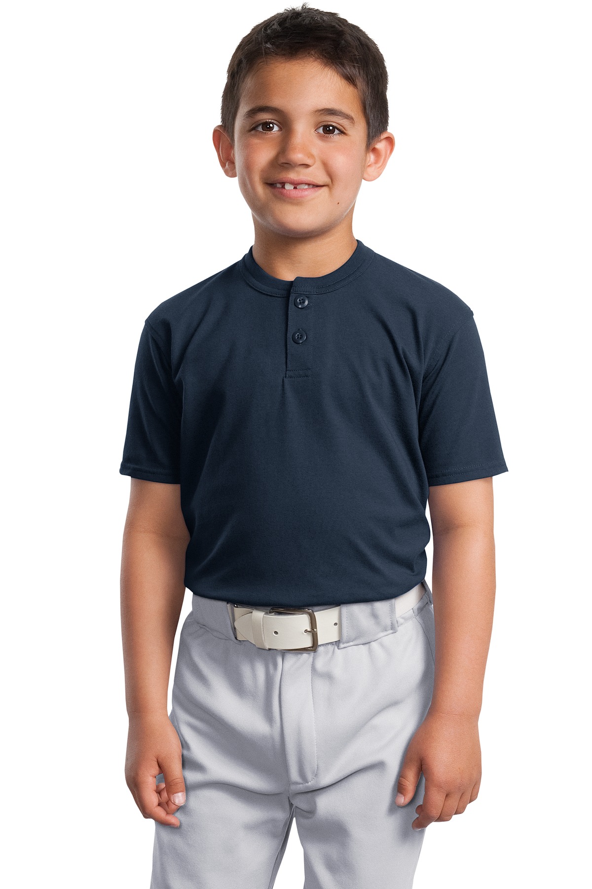 Sport-Tek Youth Short Sleeve Henley