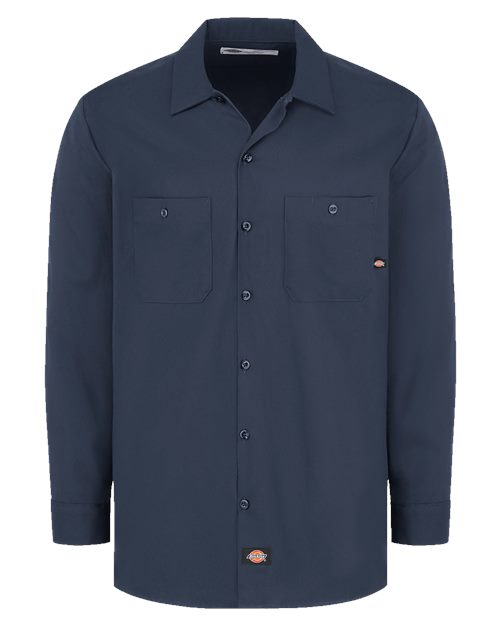 Men's Tall Industrial Cotton Long Sleeve Work Shirt
