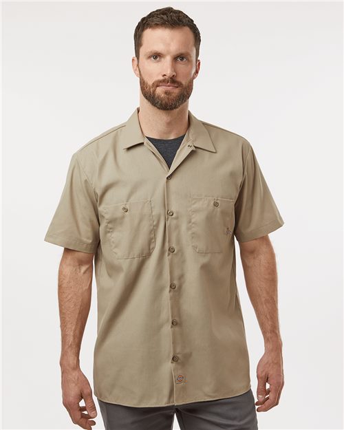 Men's Tall Industrial Short Sleeve Work Shirt