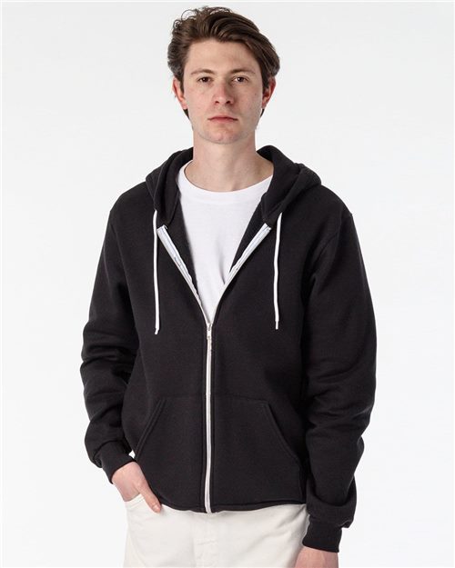 Unisex USA-Made Flex Fleece Full-Zip Hooded Sweatshirt
