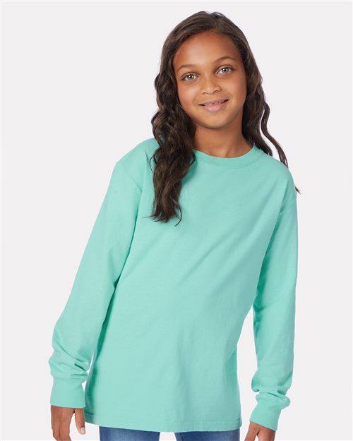 Youth Garment-Dyed Long Sleeve T-Shirt