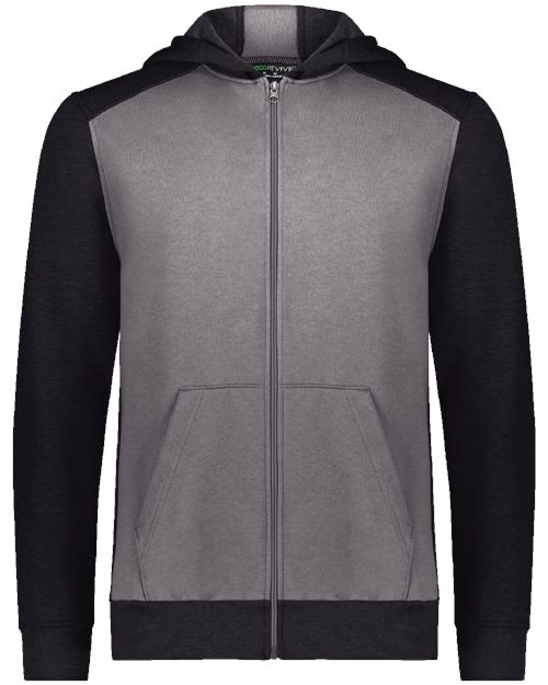 Youth Eco Revive™ Three-Season Triblend Fleece Full-Zip Hooded Sweatshirt