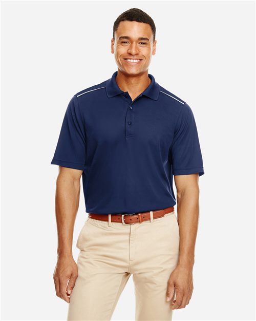 Men's Radiant Performance Piqué Polo with Reflective Piping