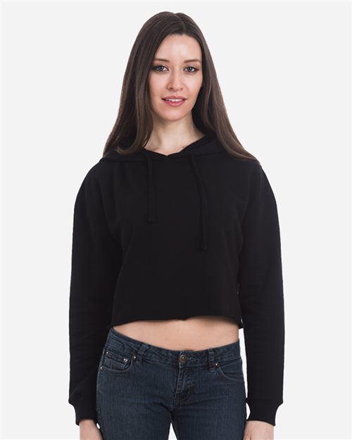 Women's Cropped Fleece Hooded Sweatshirt