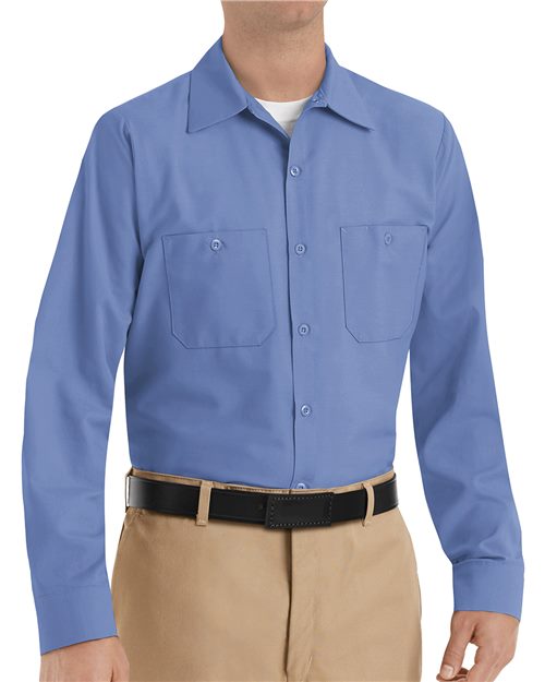 Men's Tall Industrial Long Sleeve Work Shirt
