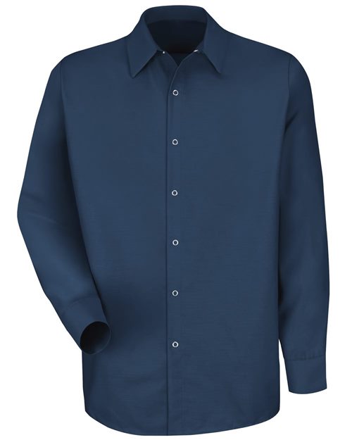 Men's Tall Specialized Pocketless Poplin Long Sleeve Work Shirt