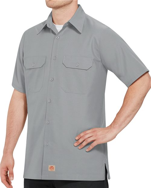 Men's Tall Ripstop Short Sleeve Work Shirt