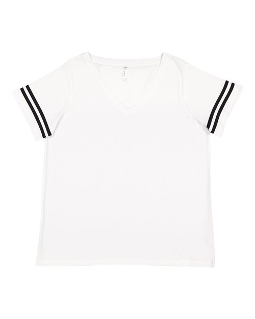 Women's Curvy Collection Vintage Football T-Shirt