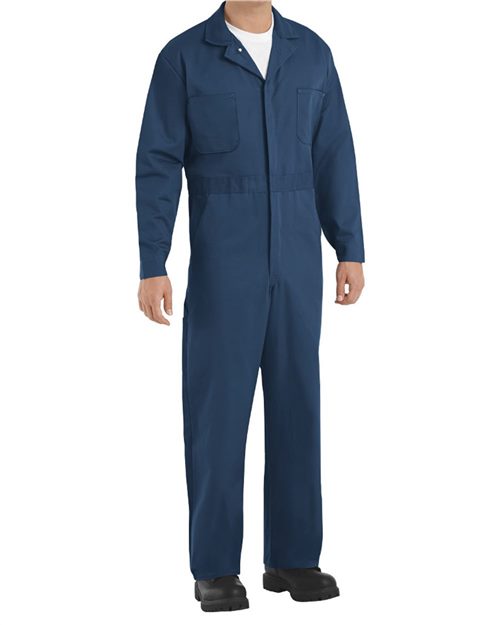 Men's Tall Button-Front Cotton Coverall