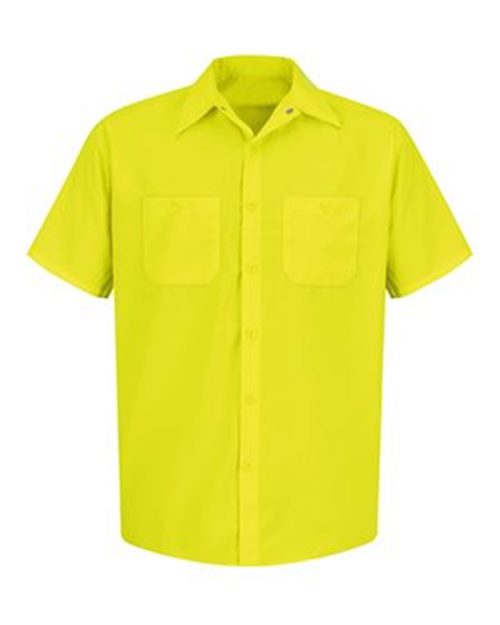 Men's Tall Enhanced Visibility Short Sleeve Work Shirt