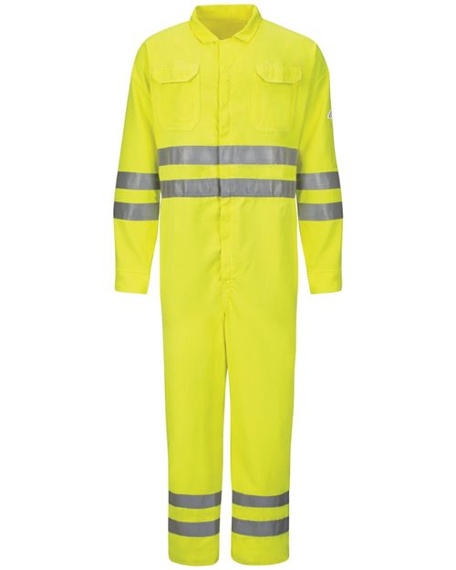 Men's Hi-Vis Deluxe Coverall with Reflective Trim - CoolTouch® 2 - 7 oz