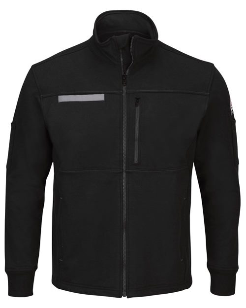 Men's Tall Zip Front Fleece Jacket-Cotton /Spandex Blend
