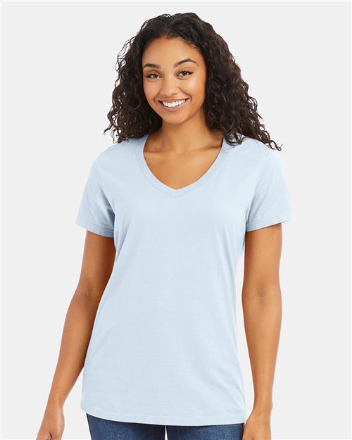 Women's Garment-Dyed V-Neck T-Shirt